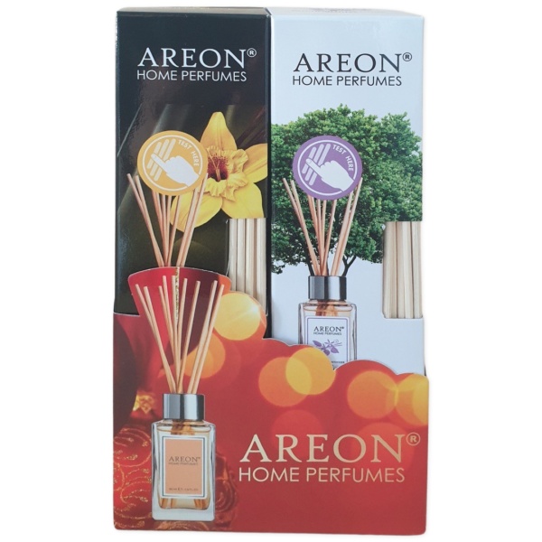 Areon Home Perfume 85 Ml Patchouli Lavender Vanilla + Vanilla Black Pachet Craciun 2 Buc